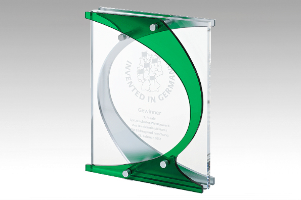 Acrylpokal Emerald Hook Award 220 mm 