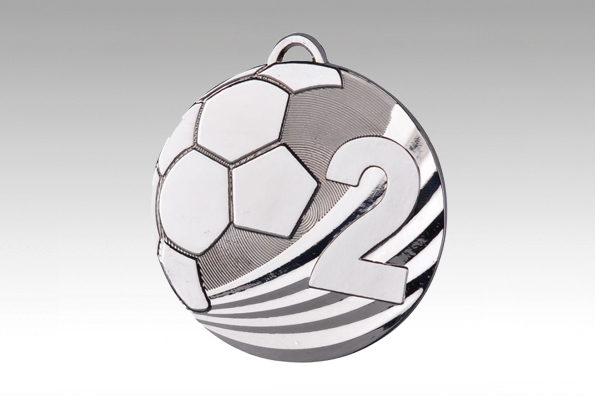 Einzelmedaille Fußball MD2450 Silber 