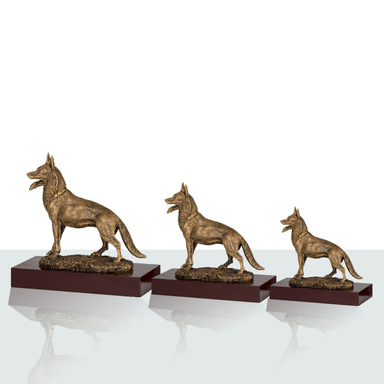 Resinpokal Schäferhund Serie 