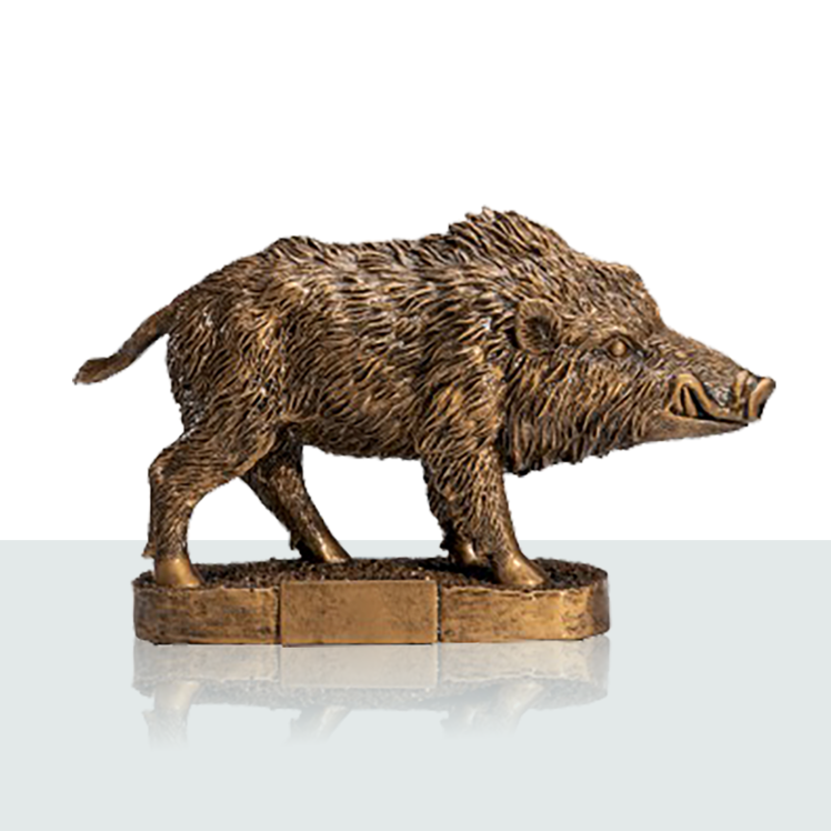 Resinfigur Keiler 19,5 cm 