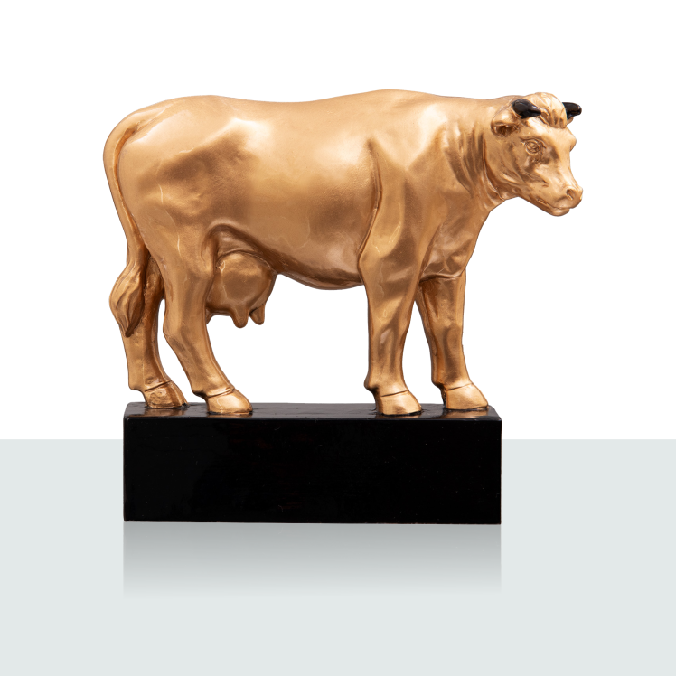Resinfigur Kuh 10,2 cm 
