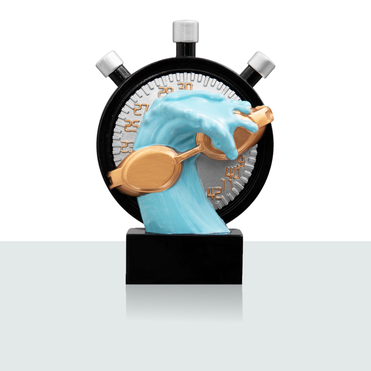 Resinfigur Schwimmen 12,2 cm 