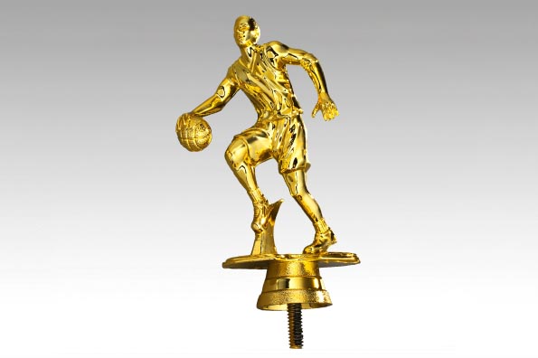 Sportfigur Basketballer gold 11,3 cm 