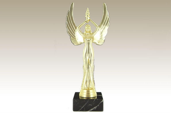 Siegesgöttin aus Kunststoff (gold) 28 cm 