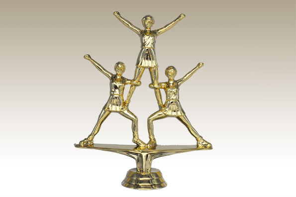 Sportfigur Cheerleader Group 14 cm gold 