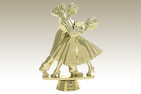 Sportfigur Tanzen neu 12,5 cm (gold) 