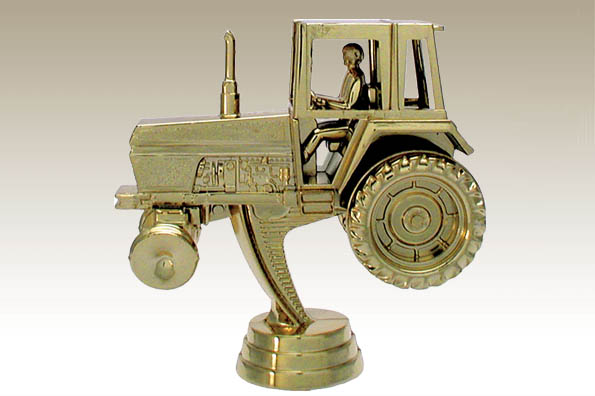 Sportfigur Traktor 10,2 cm (gold) 
