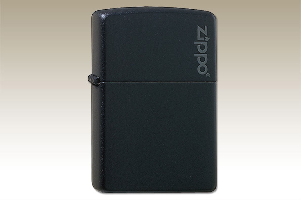 Zippo Black matte with Zippo logo 