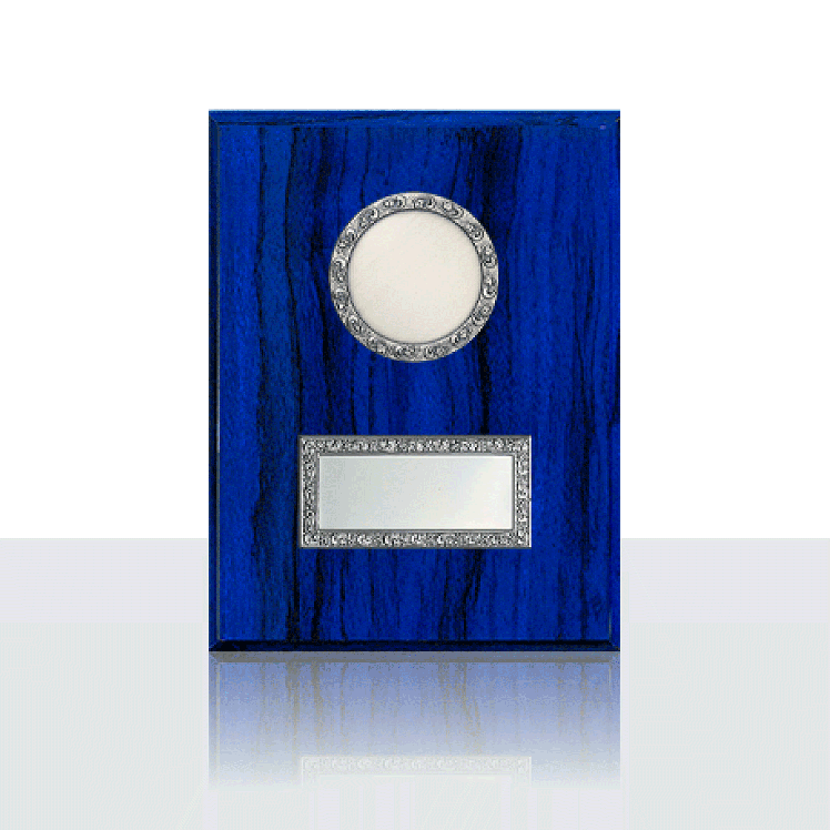 Holztafel Hochkant Blau 