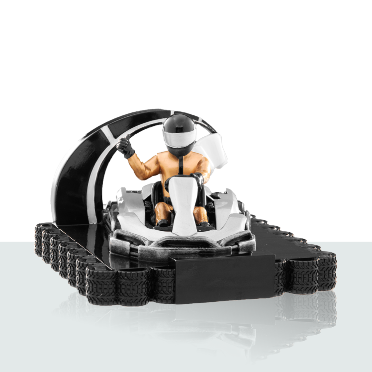 Resinfigur Kart 10,5 cm 