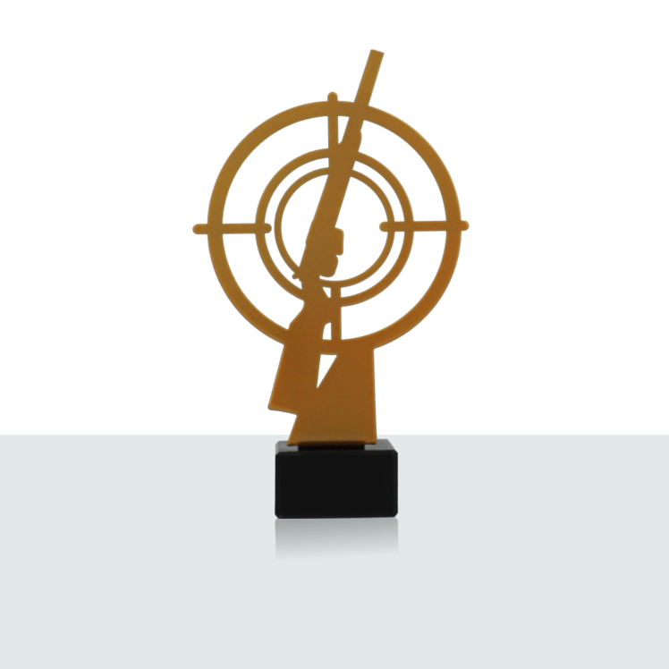 Metallstatue Schützen Gewehr 21,0 cm 