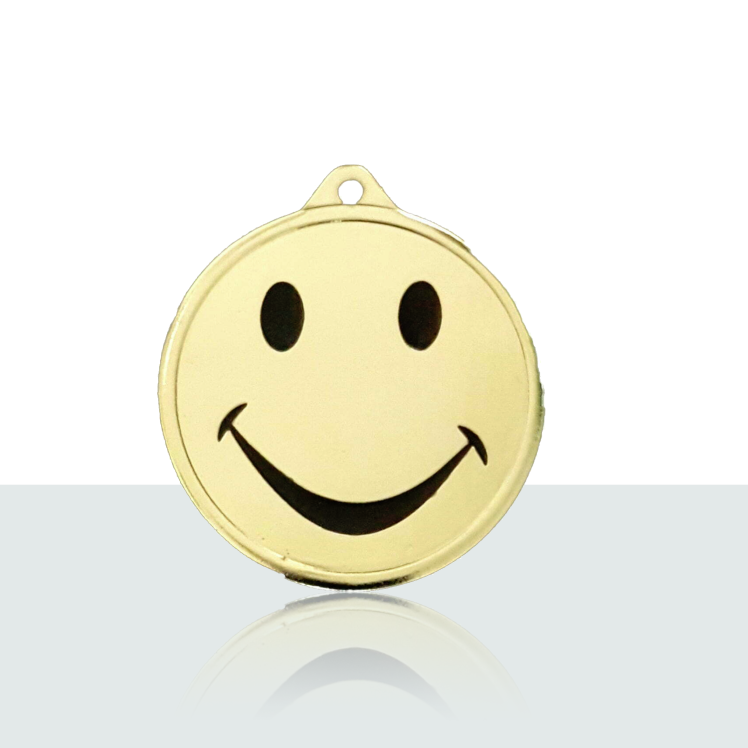 Medaille 186 Smiley Gold 