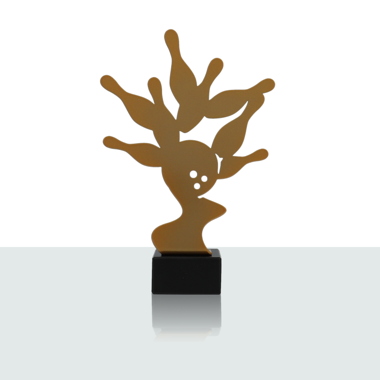 Metallstatue Bowling 21,0 cm 