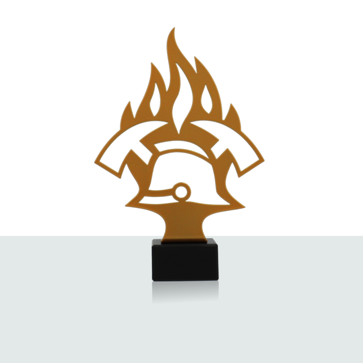 Metallstatue Feuerwehr 21,0 cm 