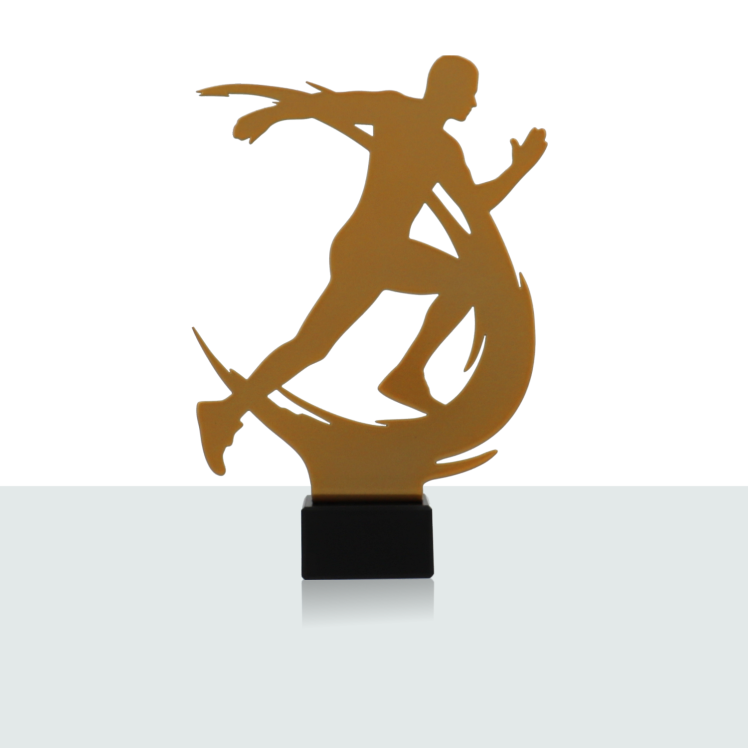 Metallstatue Laufen 21,0 cm 