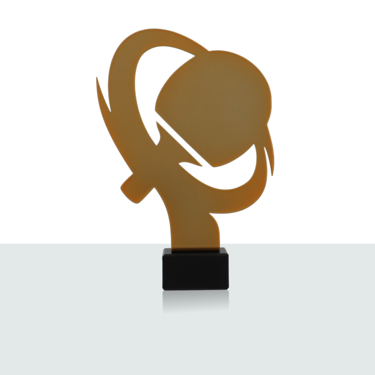 Metallstatue Tischtennis 21,0 cm 