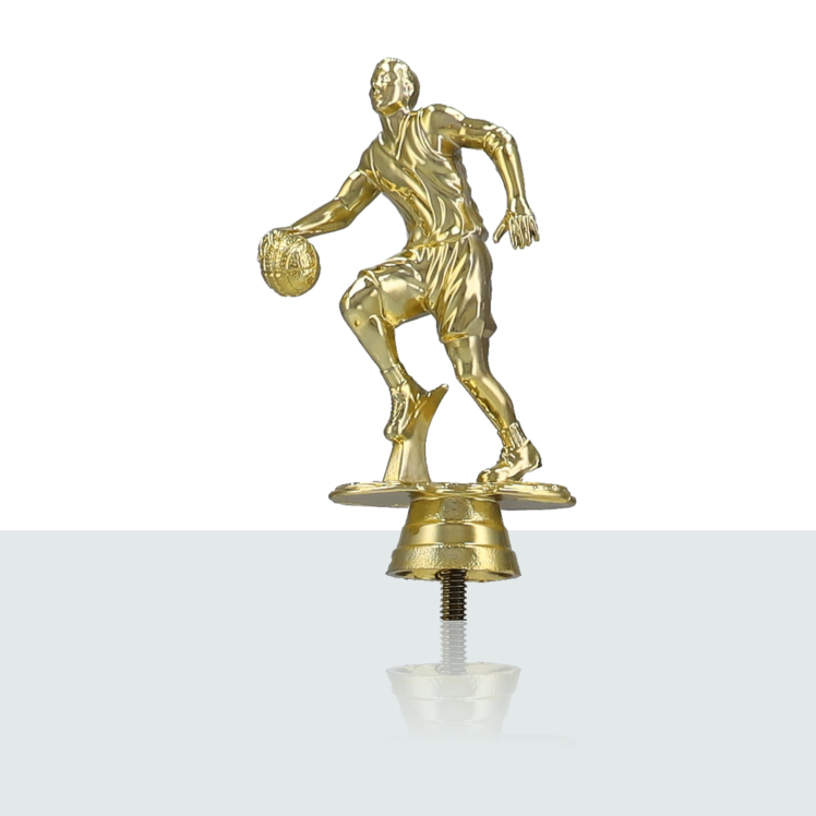 Sportfigur Basketballer gold 11,3 cm 
