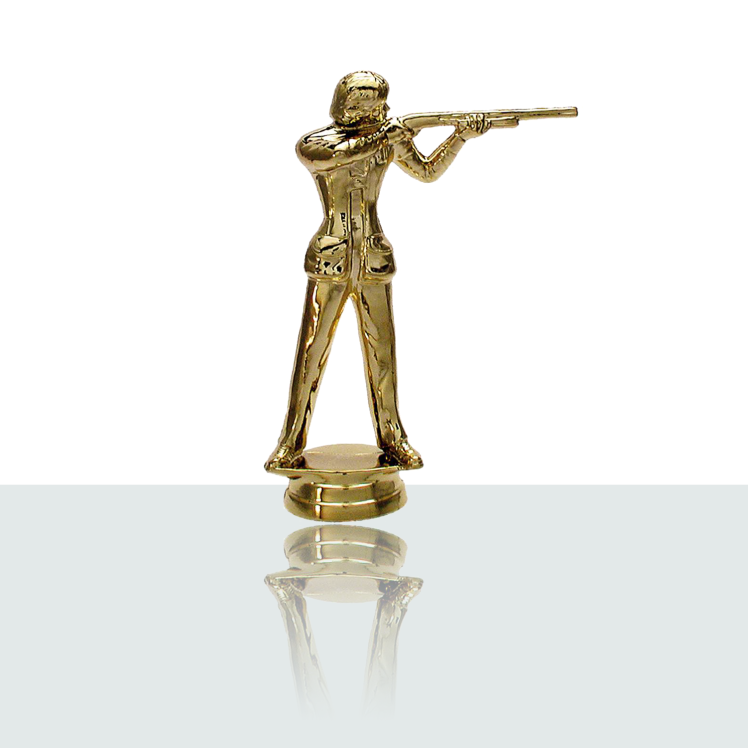 Sportfigur Schütze Damen 12,8 cm (gold) 