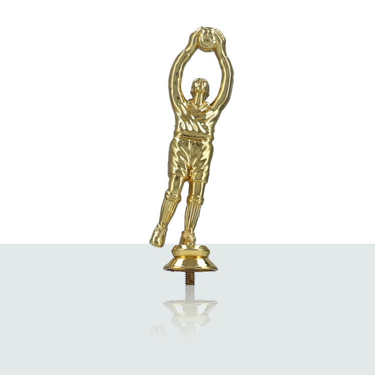 Sportfigur Torwart 15 cm gold 
