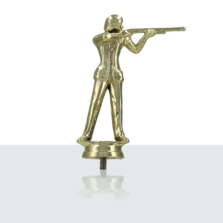 Sportfigur Schütze Damen 12,8 cm (gold) 